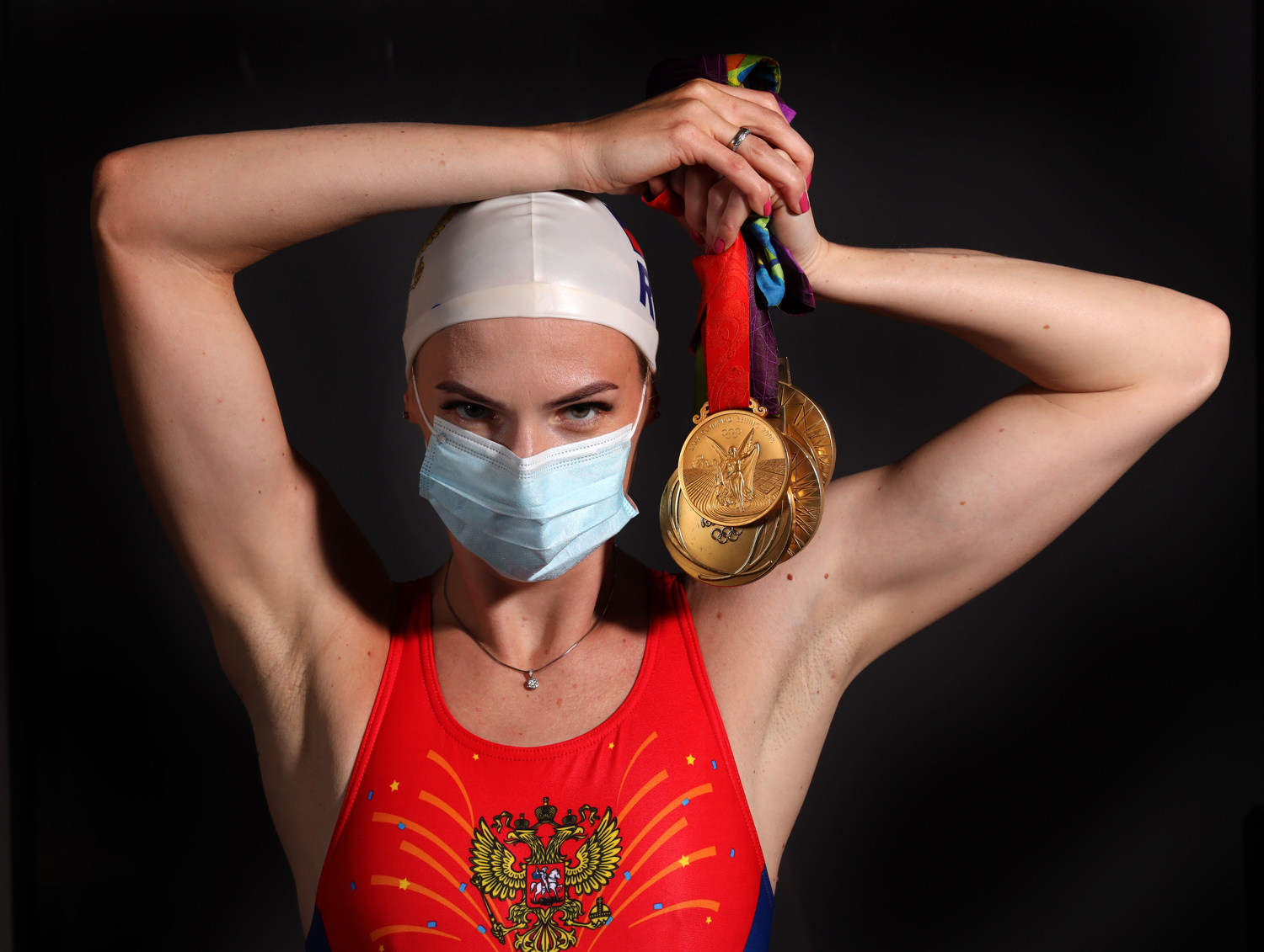 Svetlana Romashina - five-time Olympic champion  in synchronized swimming. 